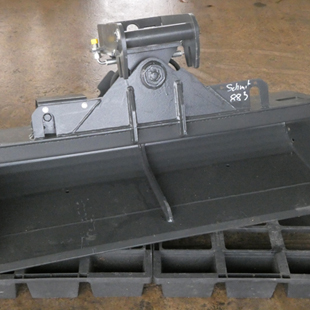Grabenräumlöffel MS01 mieten - 800 mm / 1.000 mm hydraulisch schwenkbar
